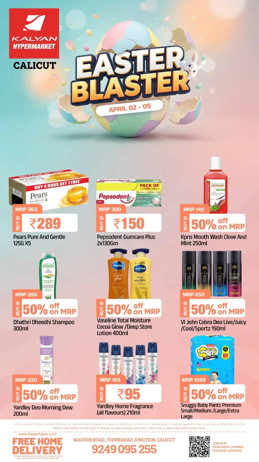 Kalyan Hypermarket Calicut Easter Sale: Grocery Offers & Free Home Delivery