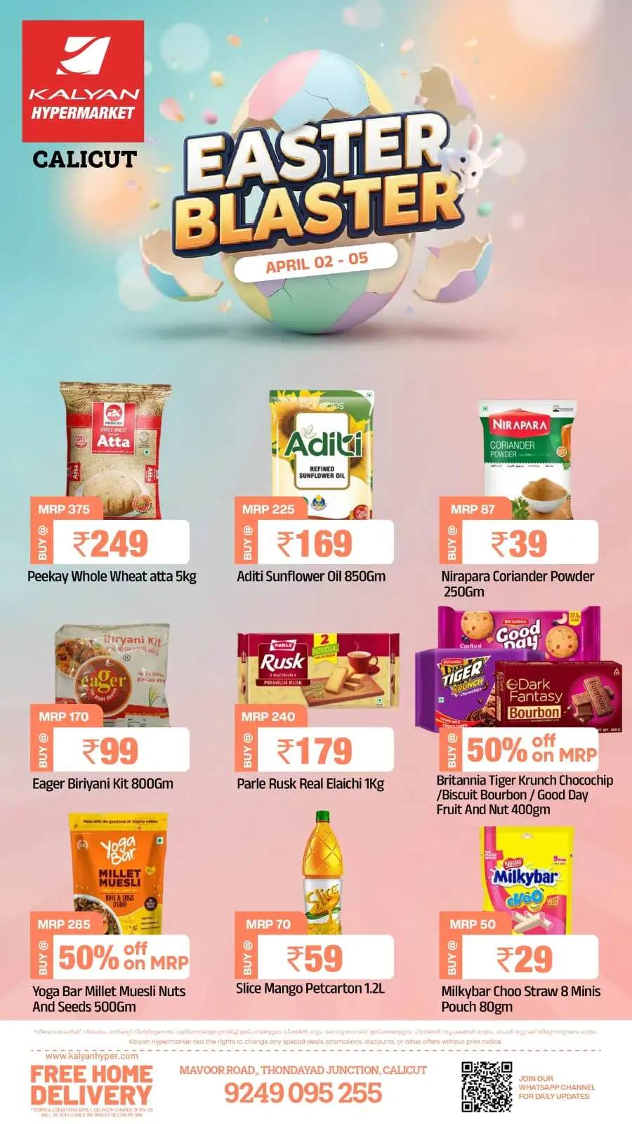 Kalyan Hypermarket Calicut Easter Sale: Grocery Offers & Free Home Delivery