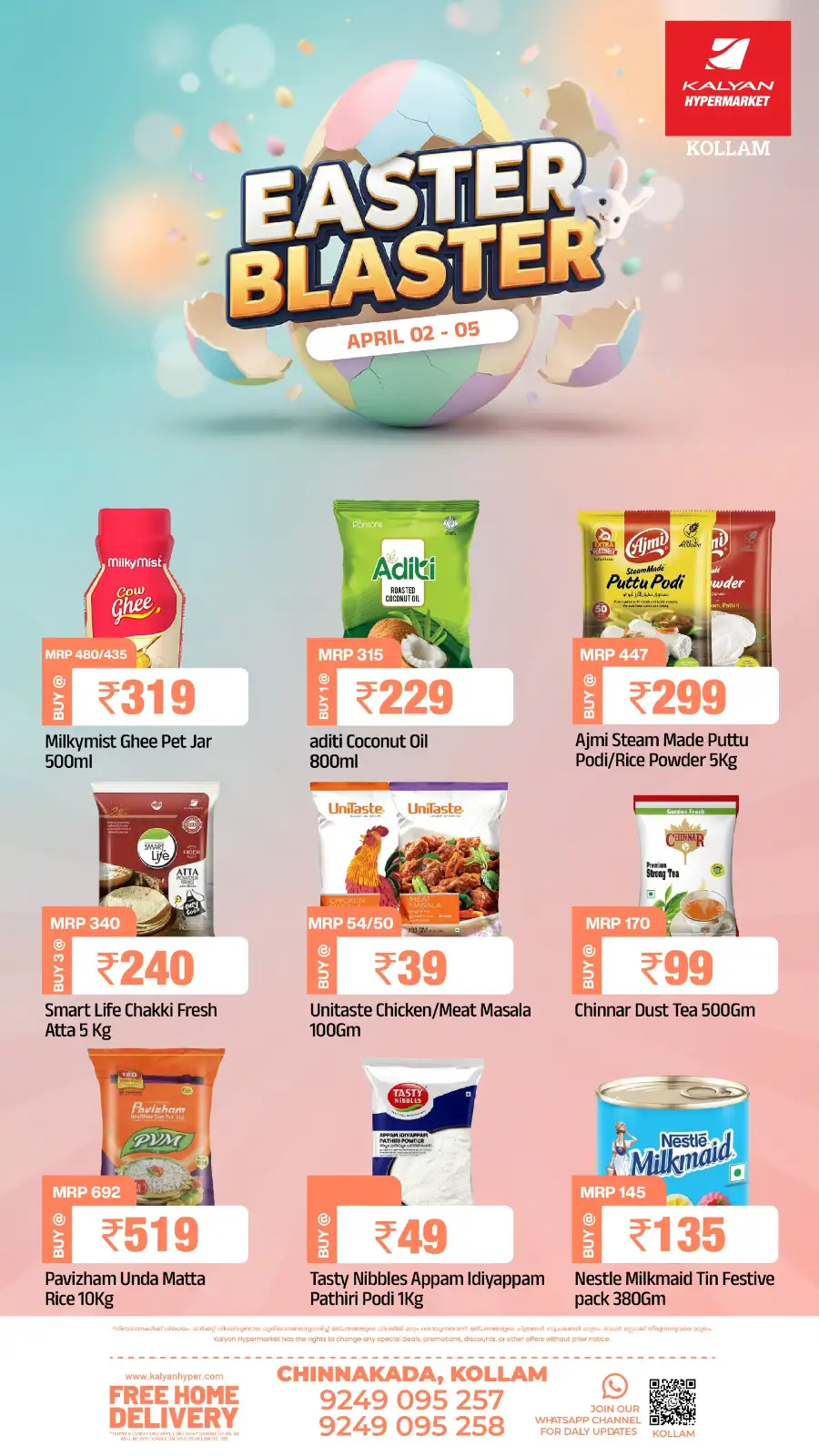 Kalyan Hypermarket Kollam | Easter Blaster Grocery Deals & Best Offers