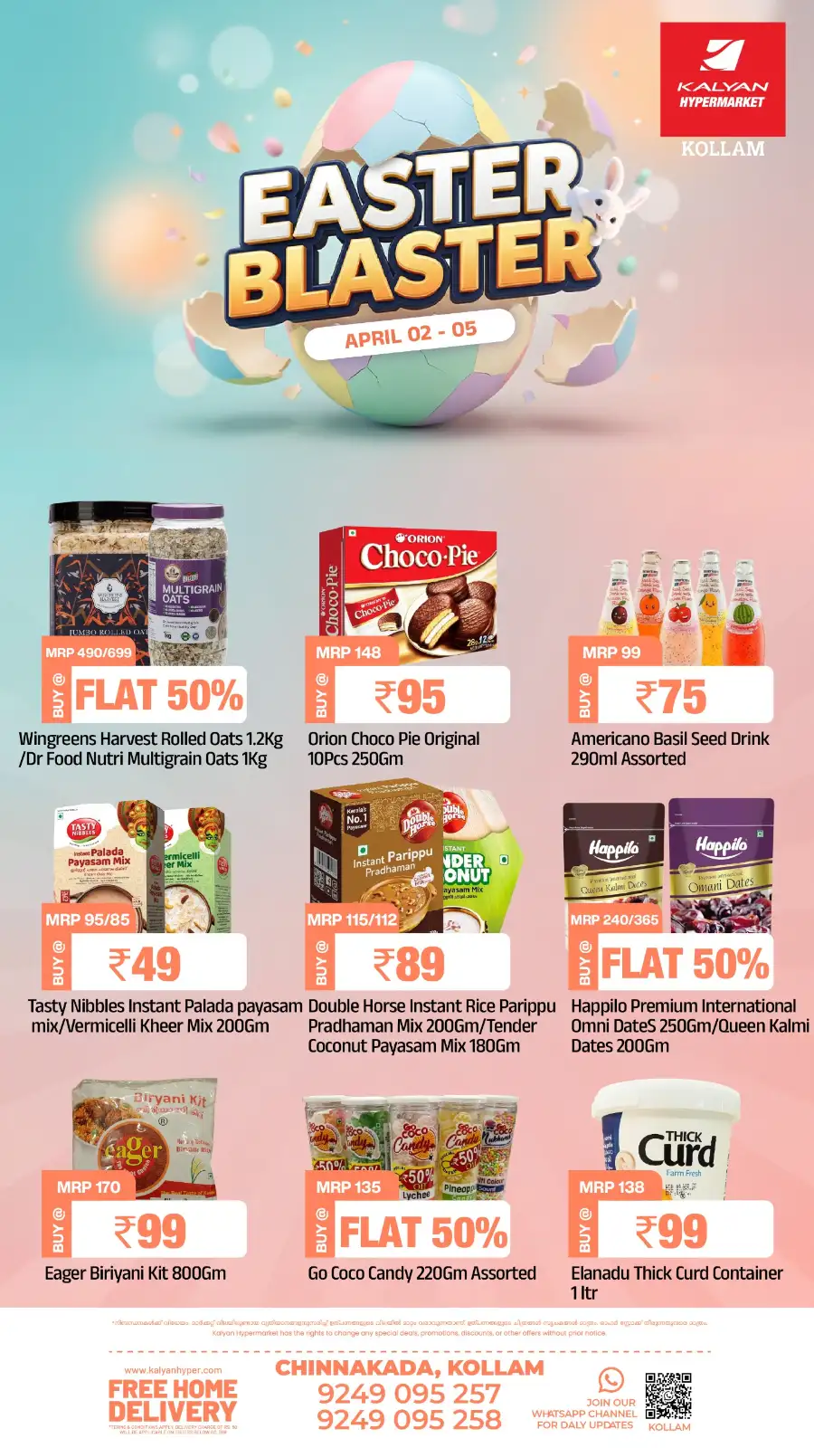 Kalyan Hypermarket Kollam | Easter Blaster Grocery Deals & Best Offers