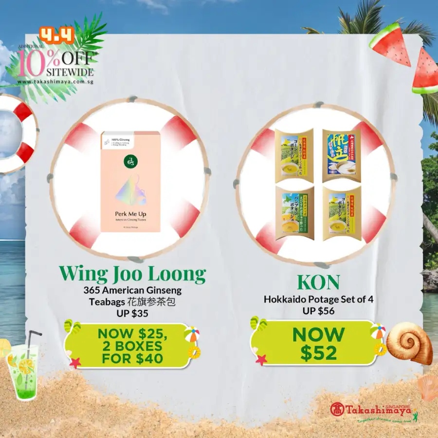 Takashimaya Singapore 4.4 Online Sale | Ends 7 Apr