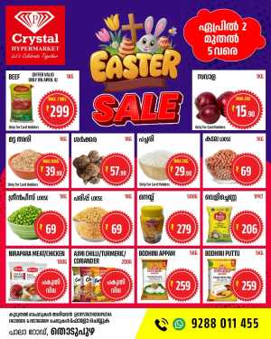 Easter sale In Crystal Hypermarket Idukki