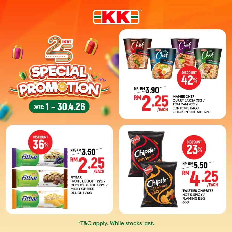 KK Super Mart Malaysia 25th Anniversary Sale | Ends 30 Apr