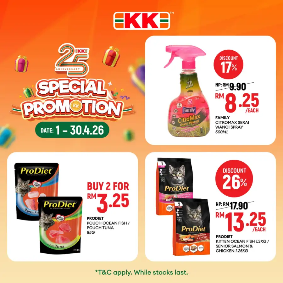 KK Super Mart Malaysia 25th Anniversary Sale | Ends 30 Apr