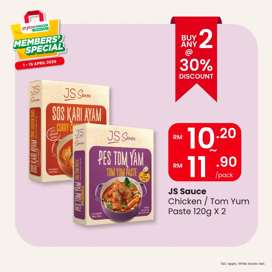Jaya Grocer Malaysia Raya Members' Special | Ends 15 Apr