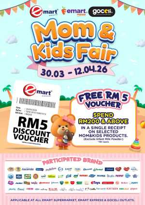 Emart Malaysia Mom & Kids Fair | Ends 12 April In Emart Sarawak