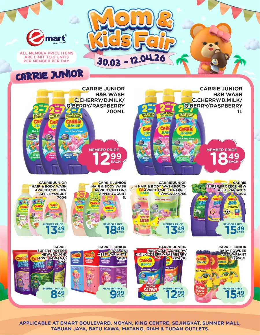 Emart Malaysia Mom & Kids Fair | Ends 12 April