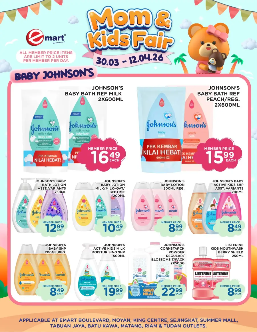 Emart Malaysia Mom & Kids Fair | Ends 12 April