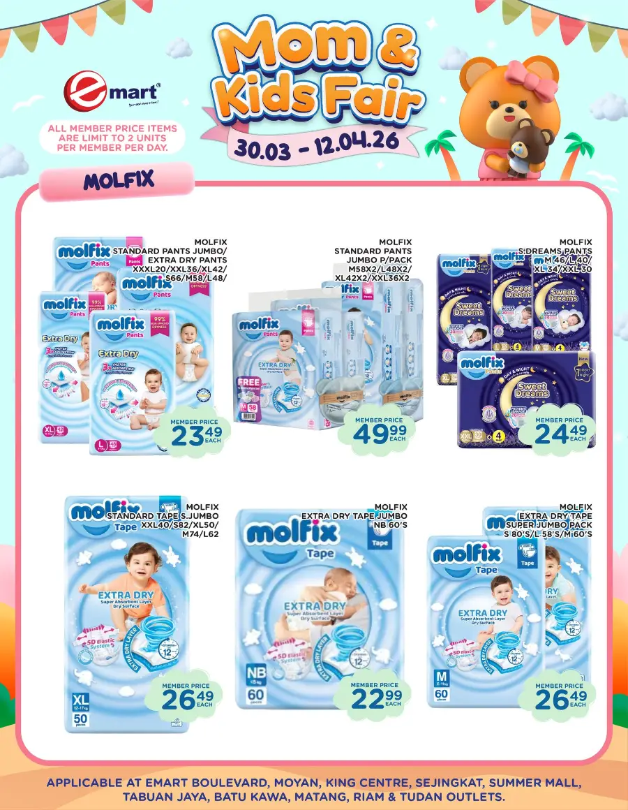 Emart Malaysia Mom & Kids Fair | Ends 12 April