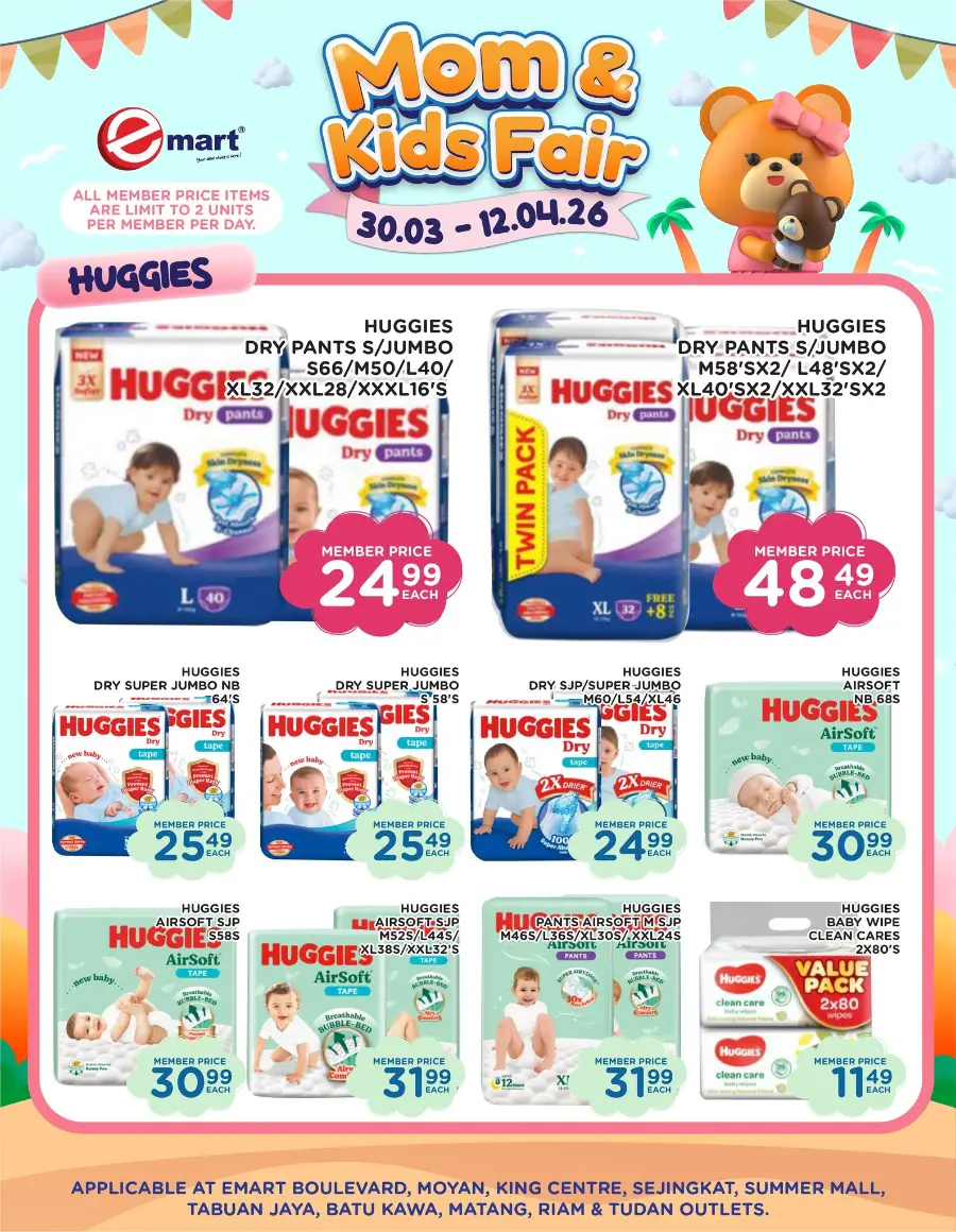 Emart Malaysia Mom & Kids Fair | Ends 12 April