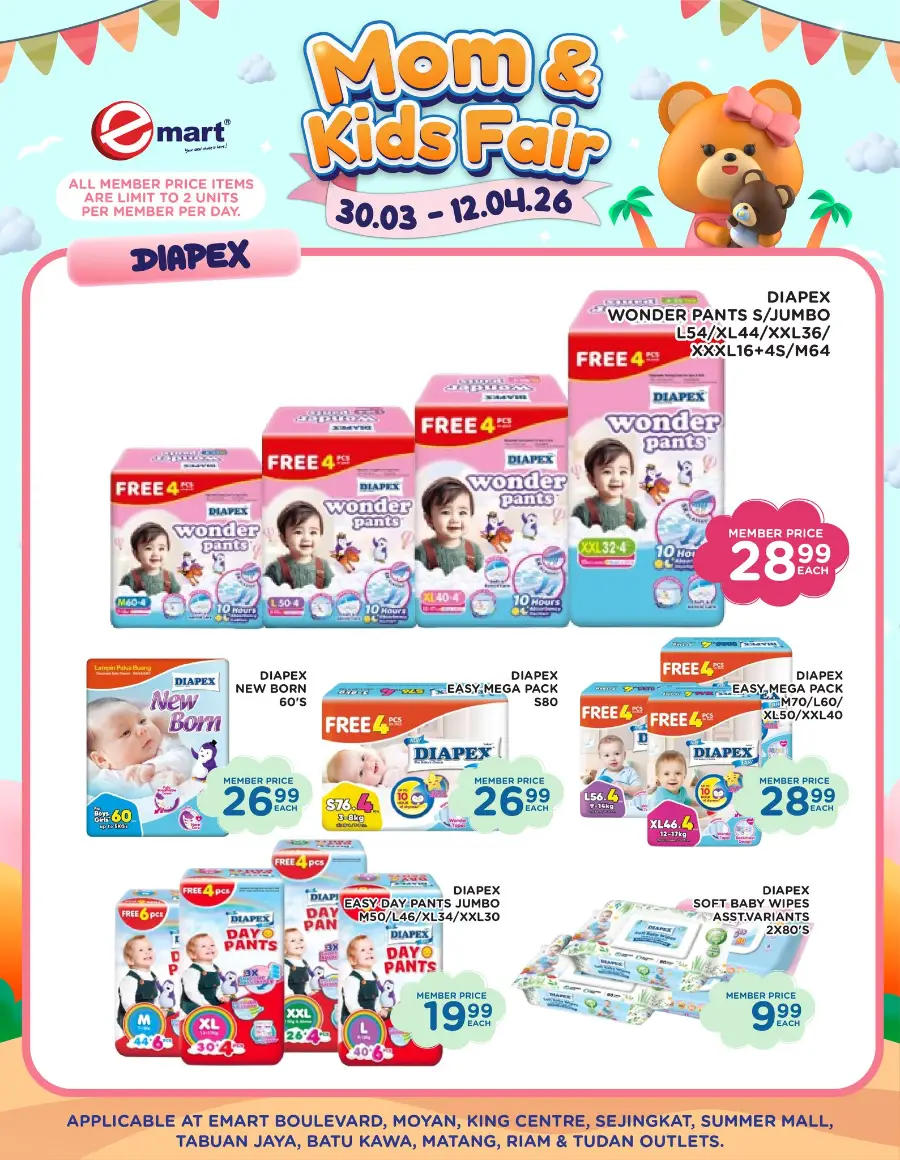 Emart Malaysia Mom & Kids Fair | Ends 12 April