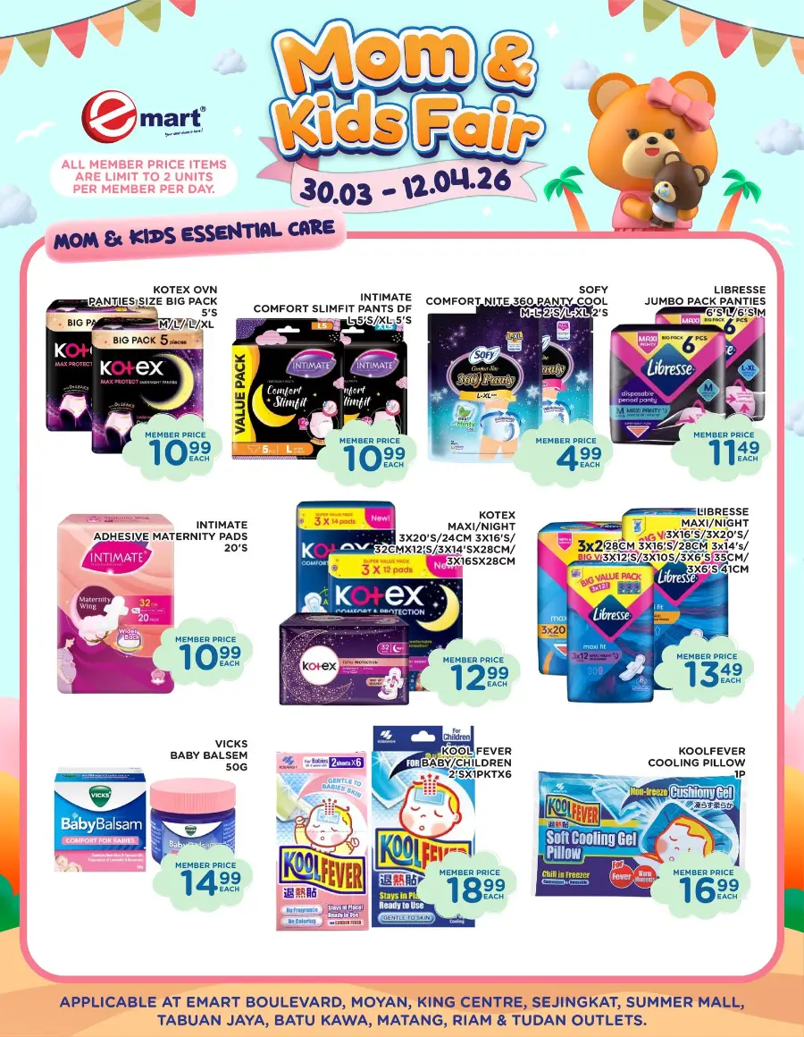 Emart Malaysia Mom & Kids Fair | Ends 12 April
