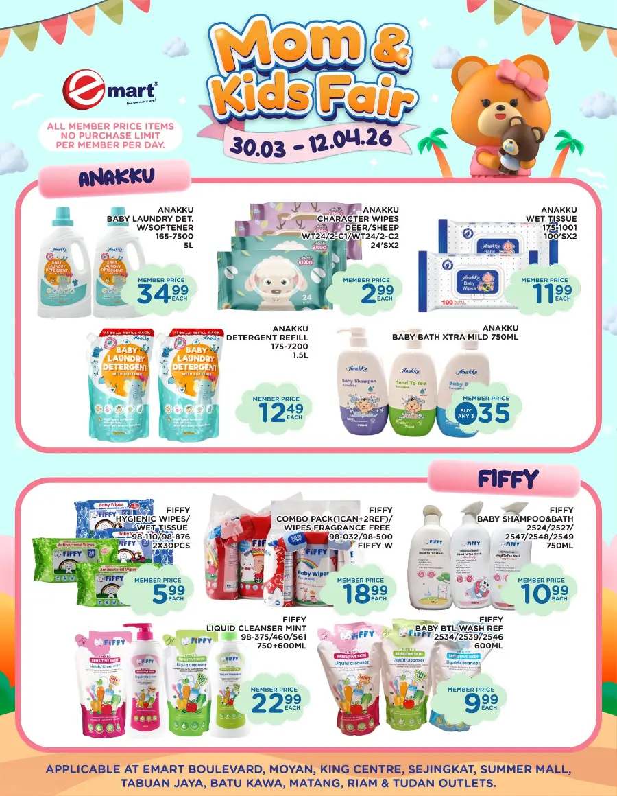 Emart Malaysia Mom & Kids Fair | Ends 12 April