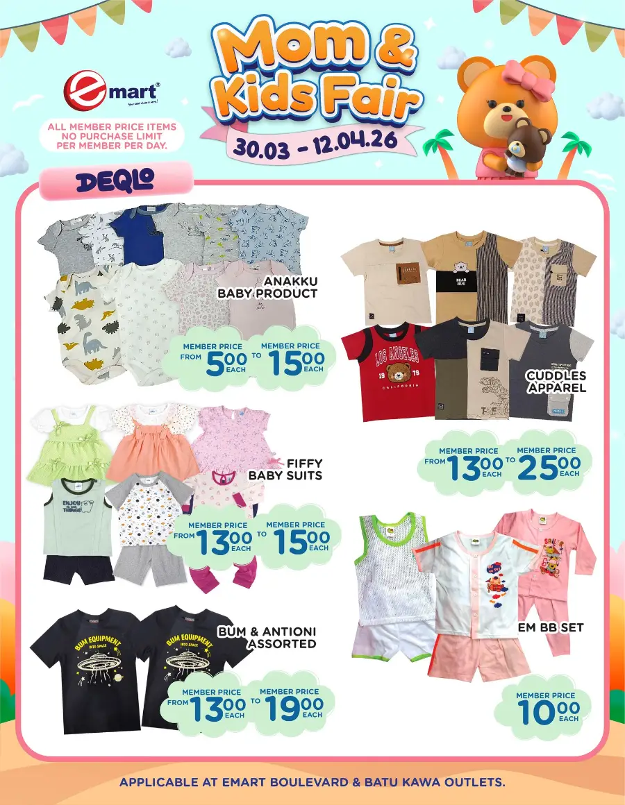 Emart Malaysia Mom & Kids Fair | Ends 12 April