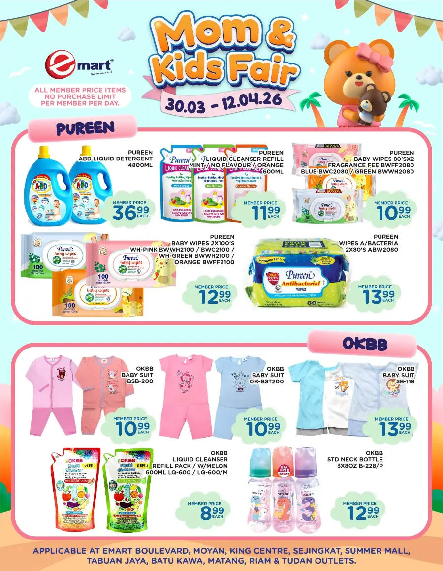 Emart Malaysia Mom & Kids Fair | Ends 12 April