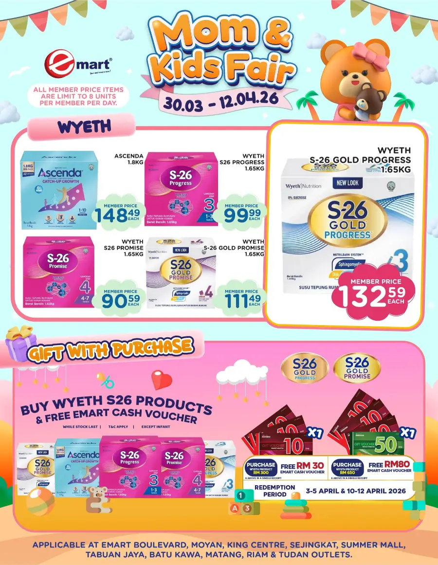 Emart Malaysia Mom & Kids Fair | Ends 12 April