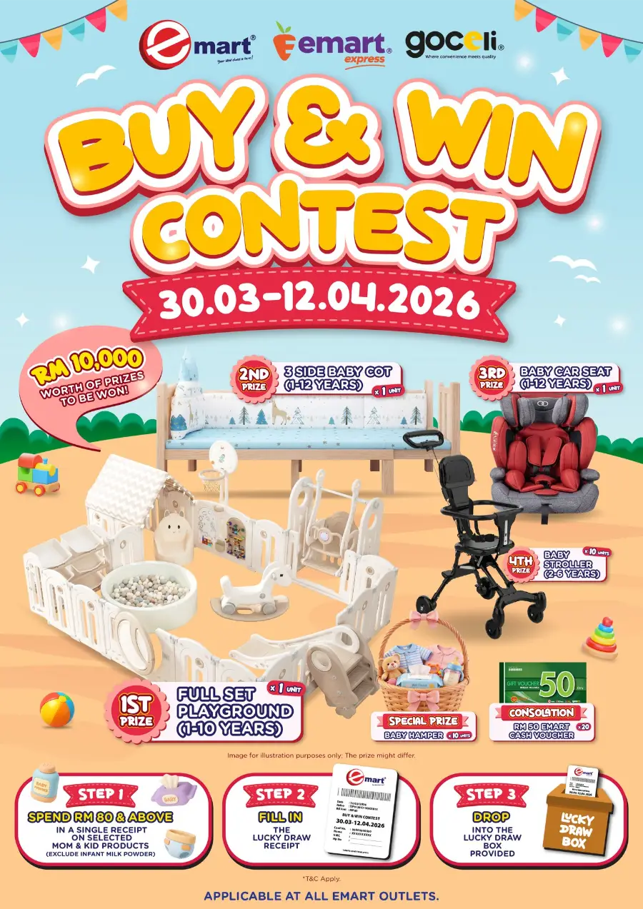 Emart Malaysia Mom & Kids Fair | Ends 12 April