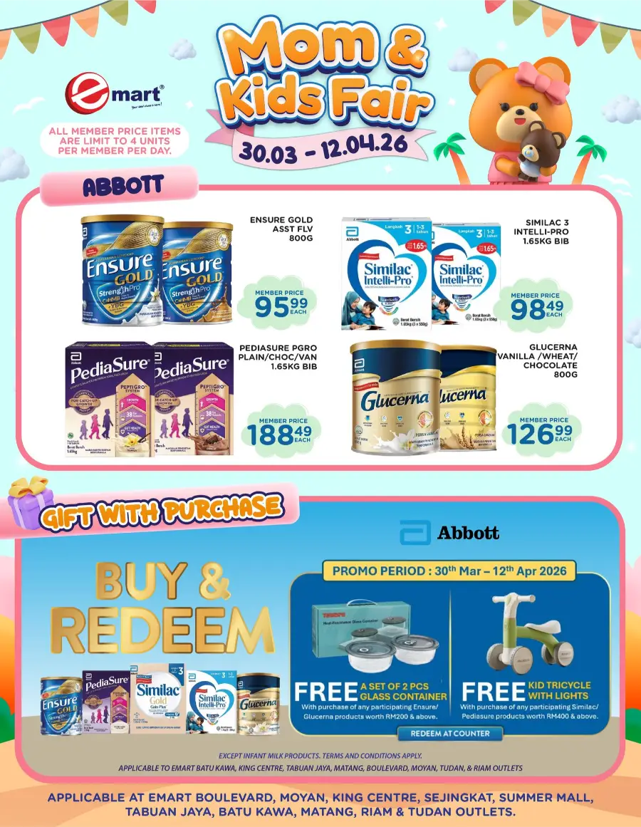 Emart Malaysia Mom & Kids Fair | Ends 12 April