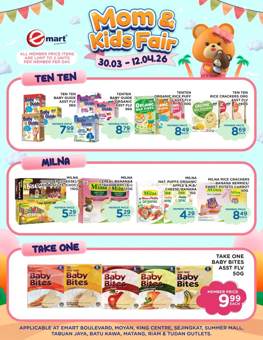 Emart Malaysia Mom & Kids Fair | Ends 12 April