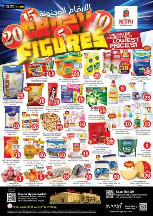 Nesto Sharjah Offers - Crazy Figures Sale April 2-5 | Best Grocery Deals In Nesto Hypermarket Sharjah / Ajman
