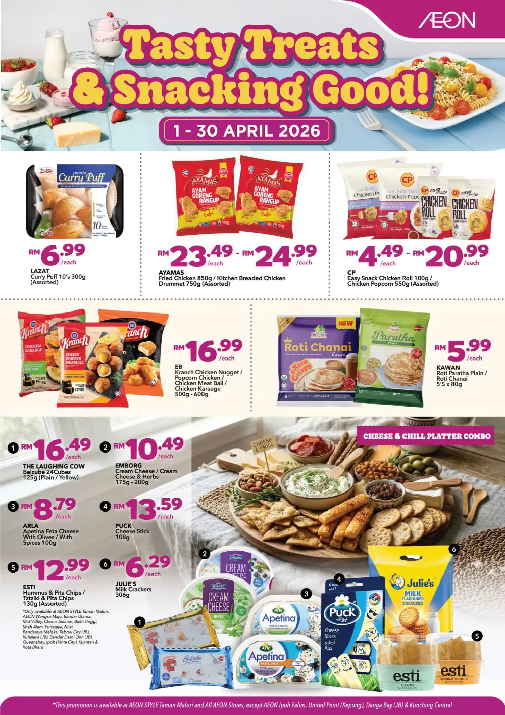 AEON Malaysia Tasty Treats & Snacking Offers | Ends 30 April