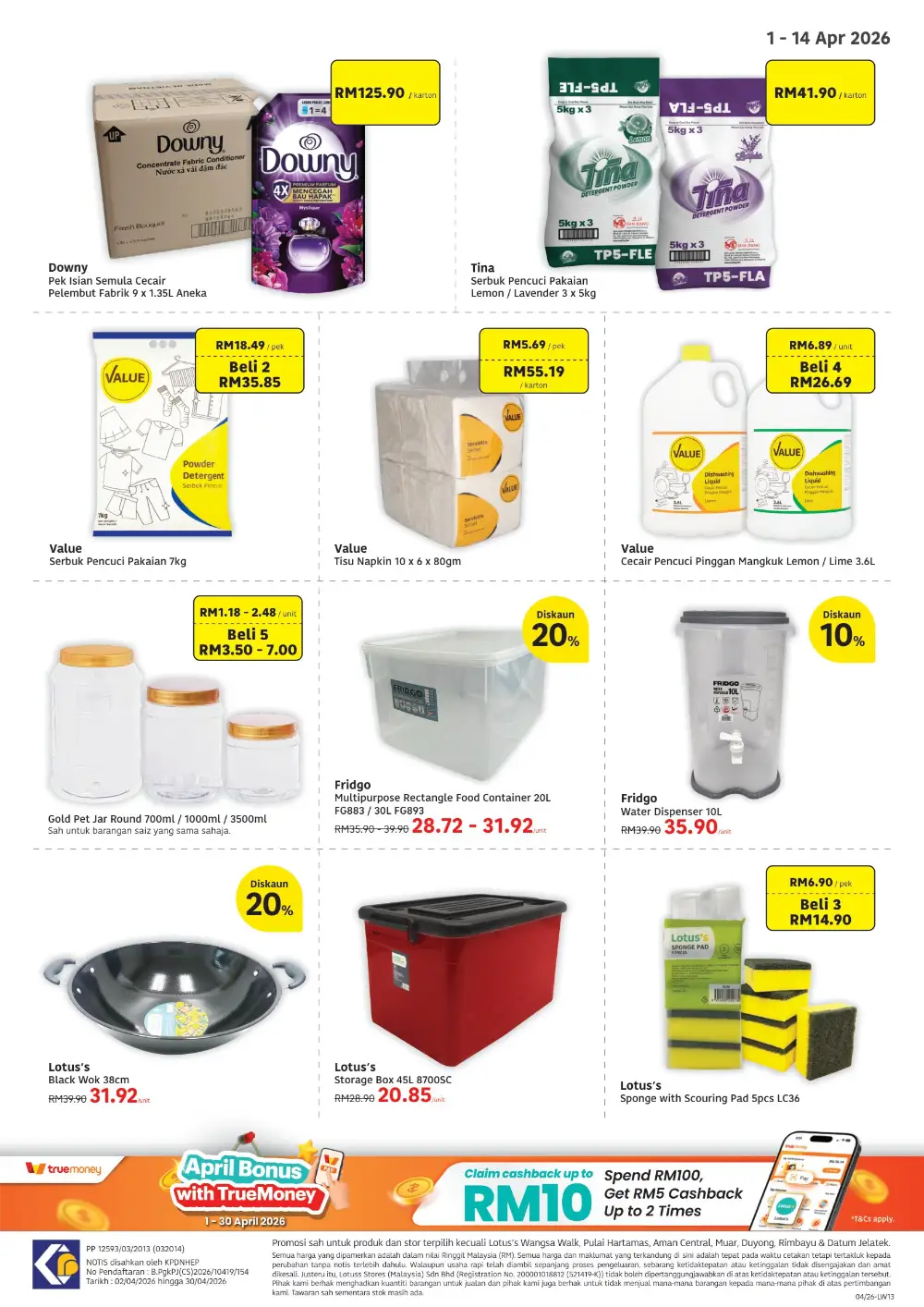 Lotus's Business Katalog | Ends 14 Apr