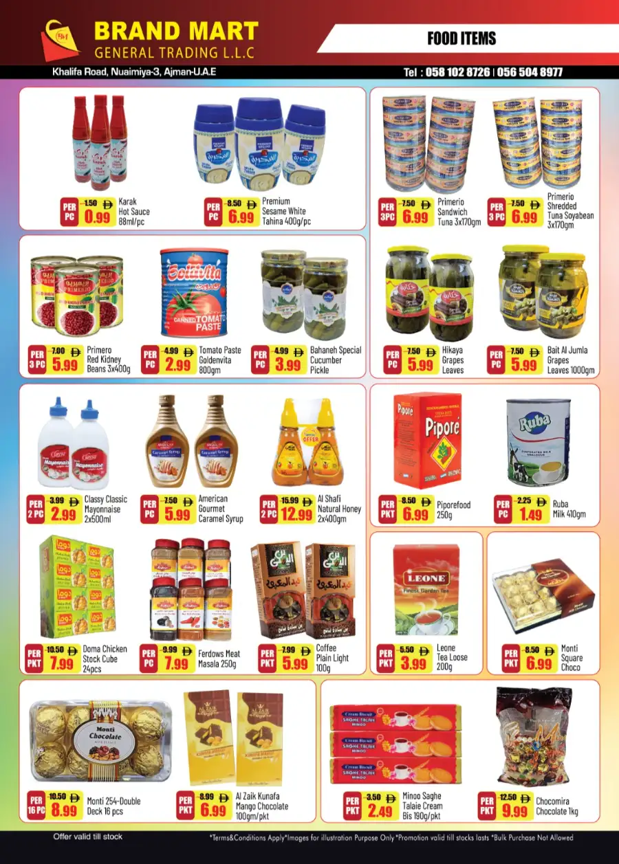 Brand Mart Nuaimiya Ajman | Flash Sale Grocery Deals April 3-5