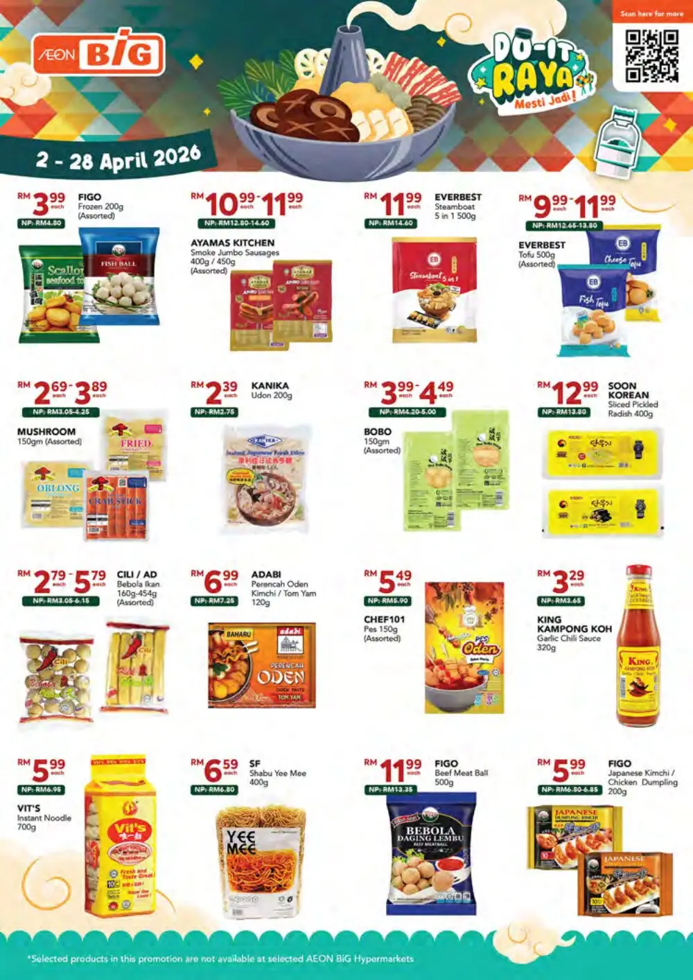 AEON BiG Malaysia Raya Deals | Ends 28 April