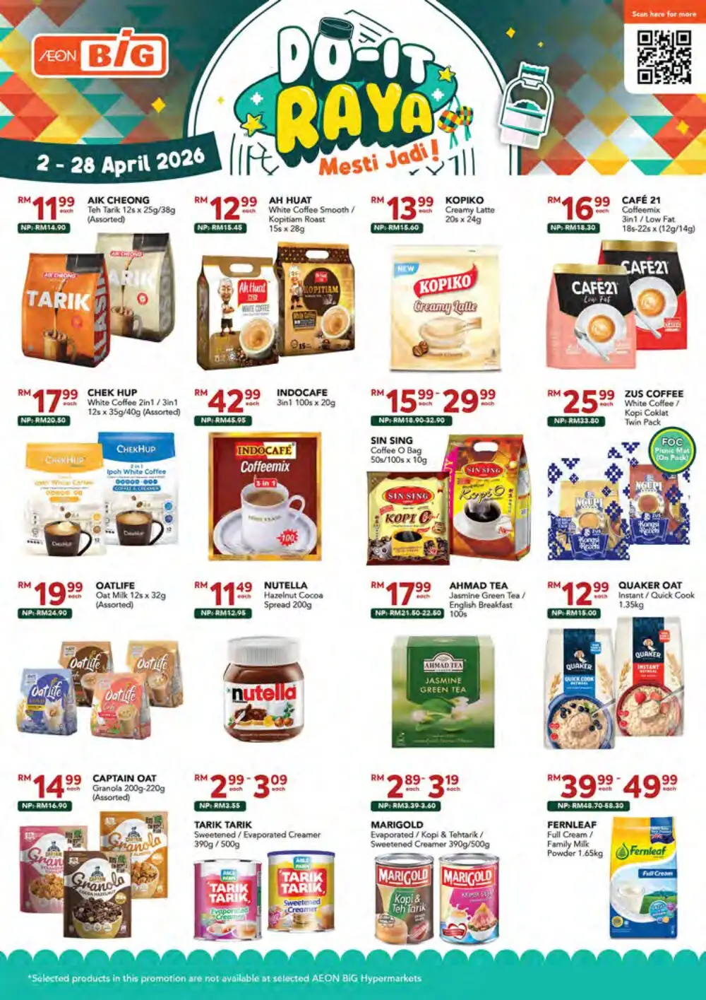 AEON BiG Malaysia Raya Deals | Ends 28 April