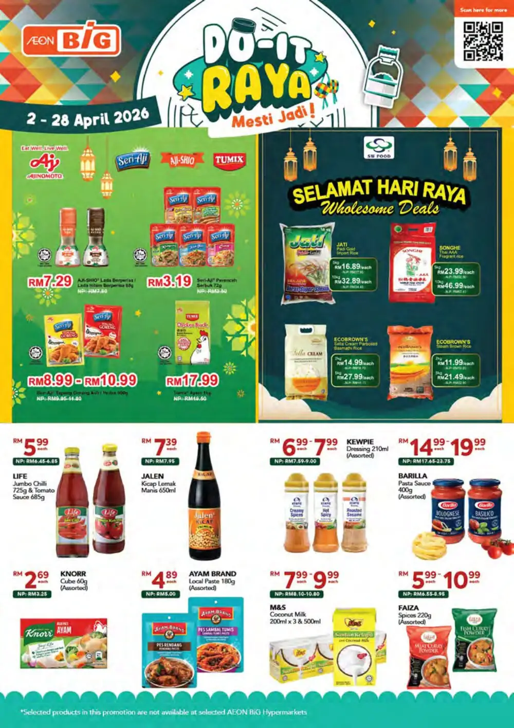 AEON BiG Malaysia Raya Deals | Ends 28 April