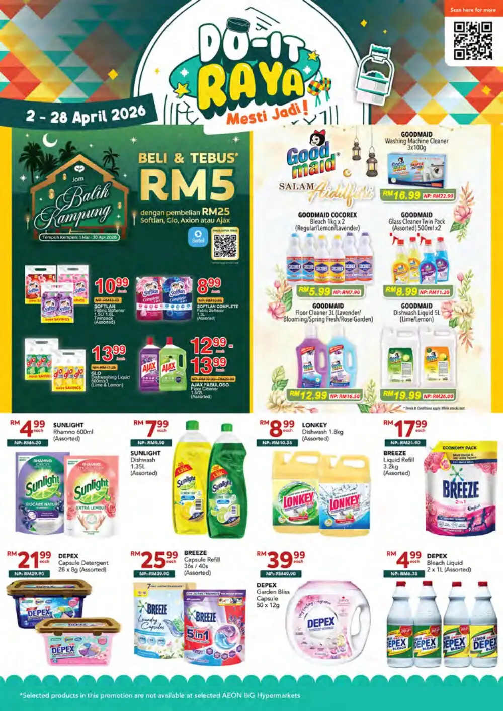 AEON BiG Malaysia Raya Deals | Ends 28 April