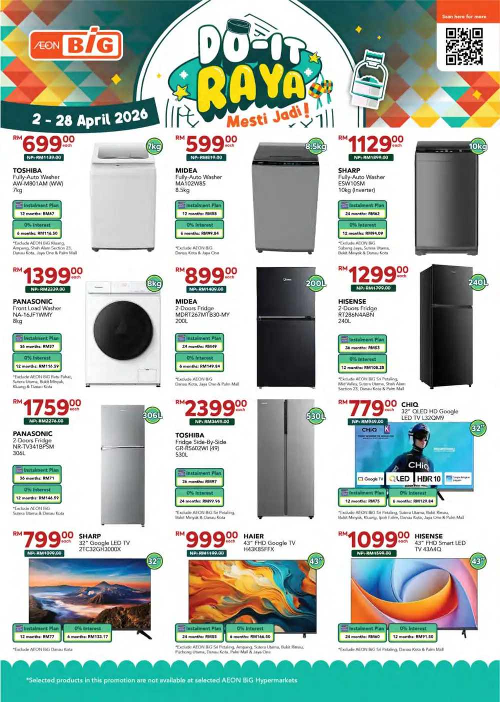 AEON BiG Malaysia Raya Deals | Ends 28 April