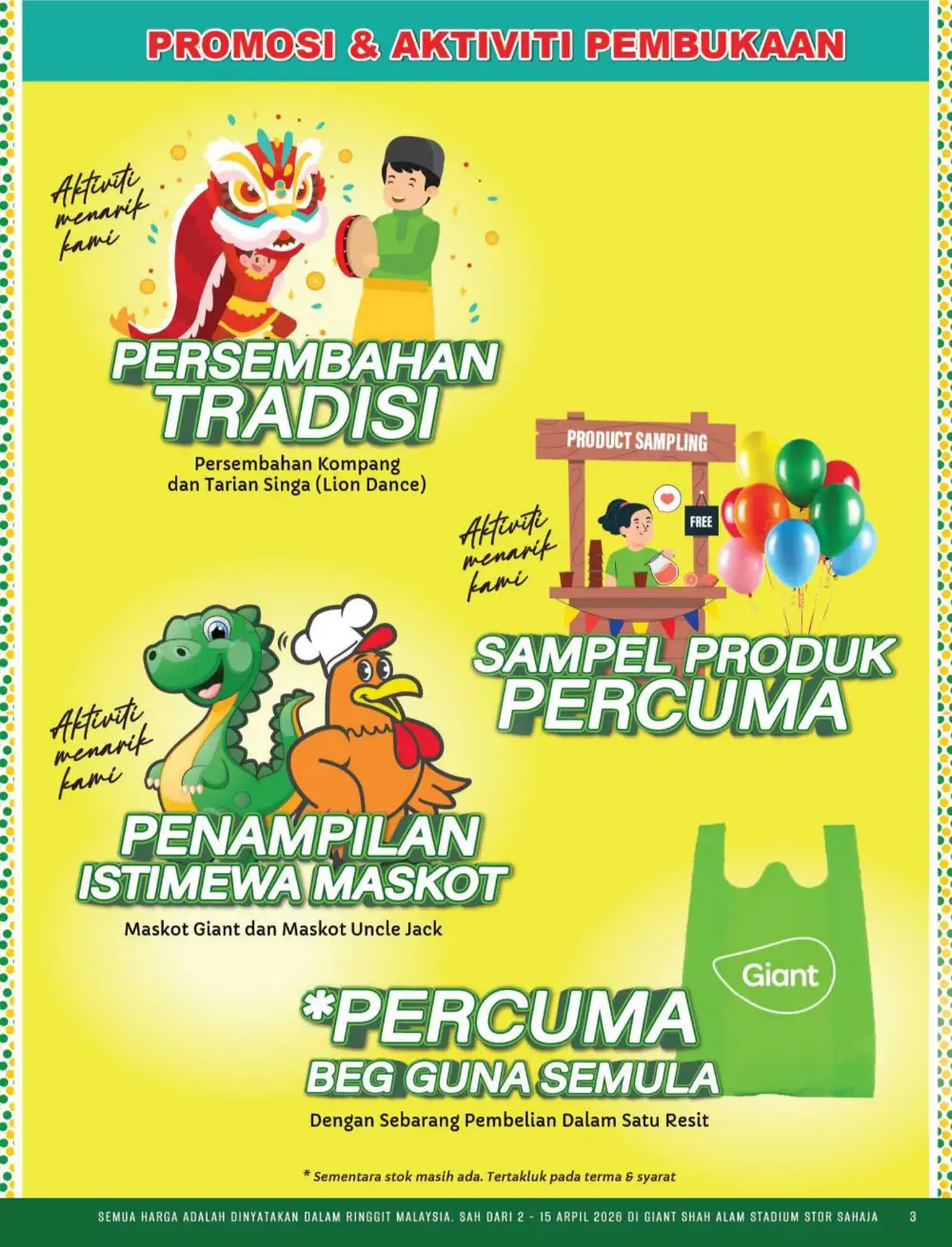 Giant Shah Alam Stadium Promosi Hebat | Ends 15 April