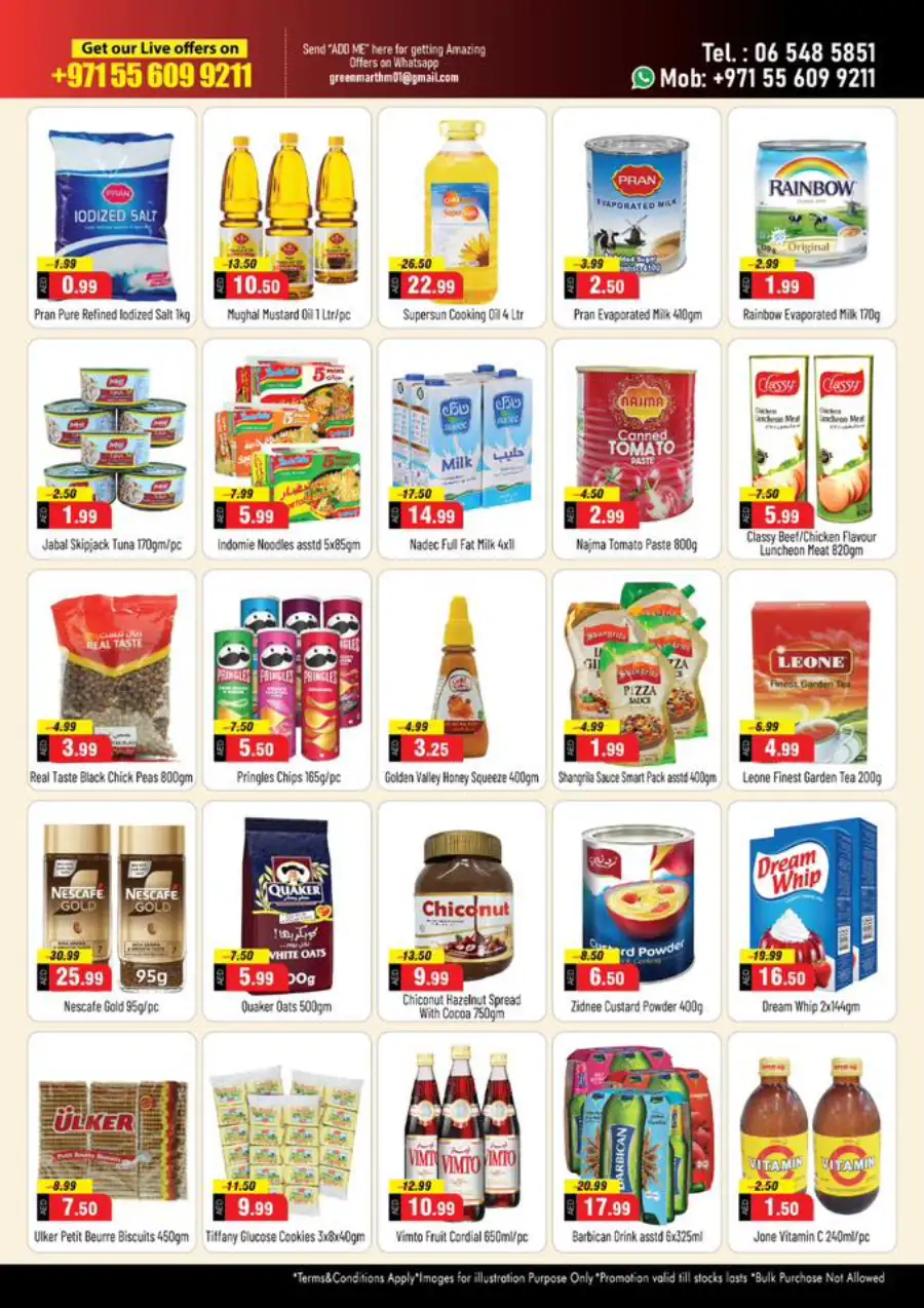 Green Mart Ajman Flash Sale: Best Grocery Offers April 3-5 | Green Mart Hypermarket