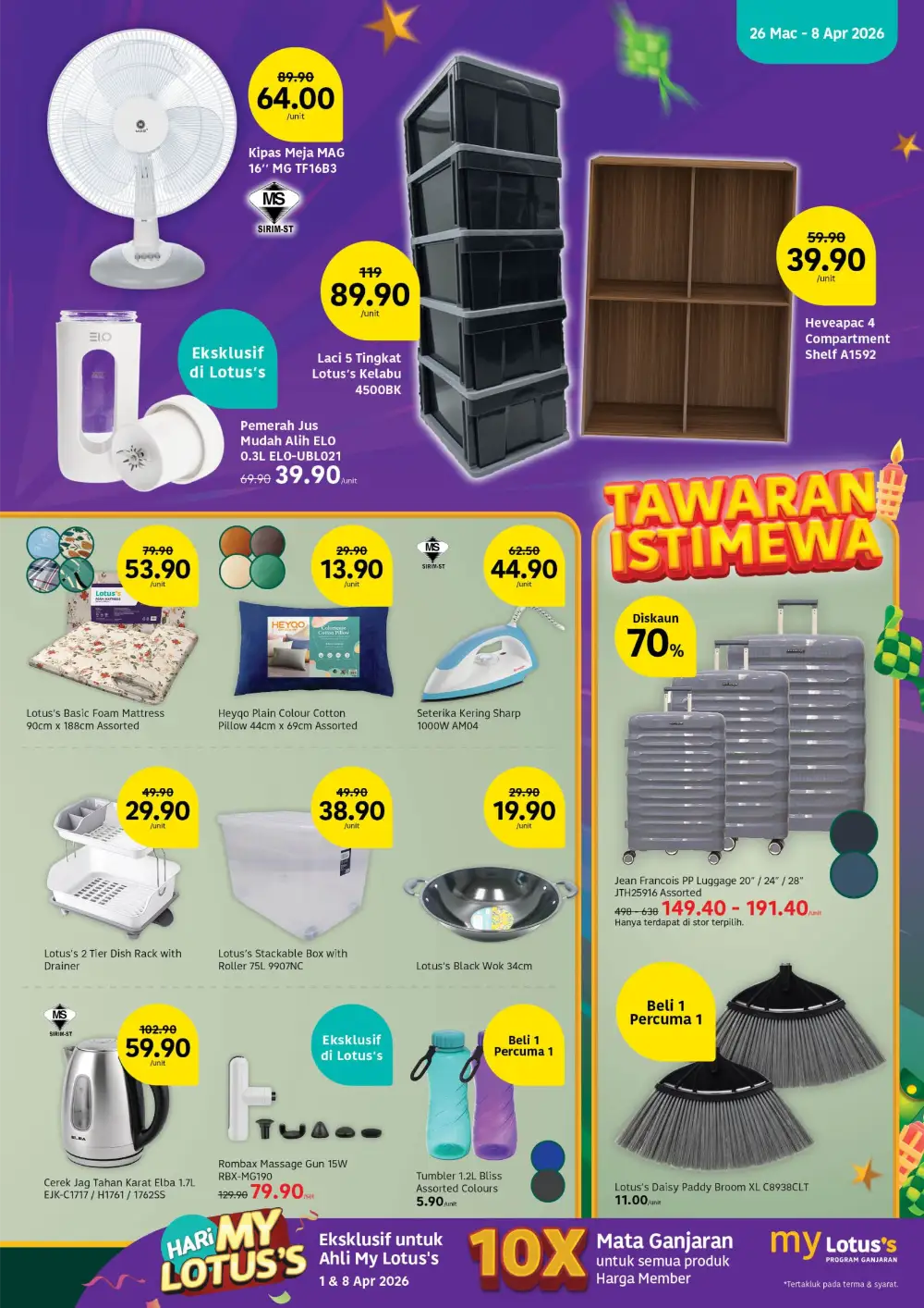 Lotus's Malaysia Senyuman Ekstra Deals | Ends 15 April