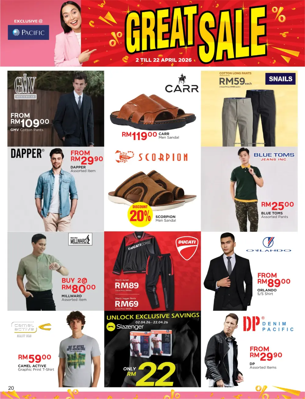 Pacific Malaysia Great Sale | Ends April 22