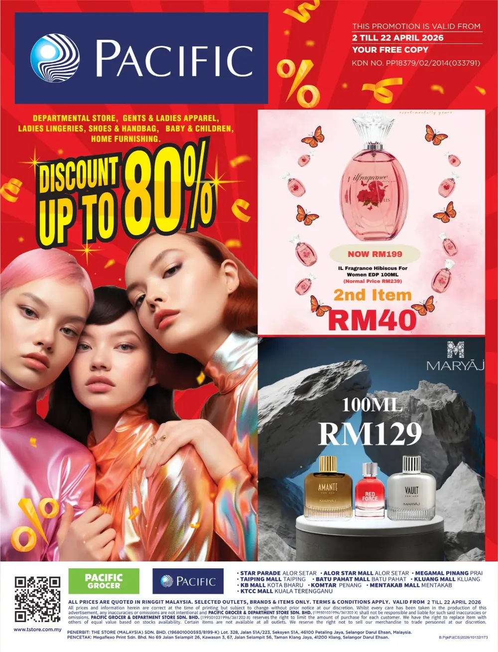 Pacific Malaysia Great Sale | Ends April 22