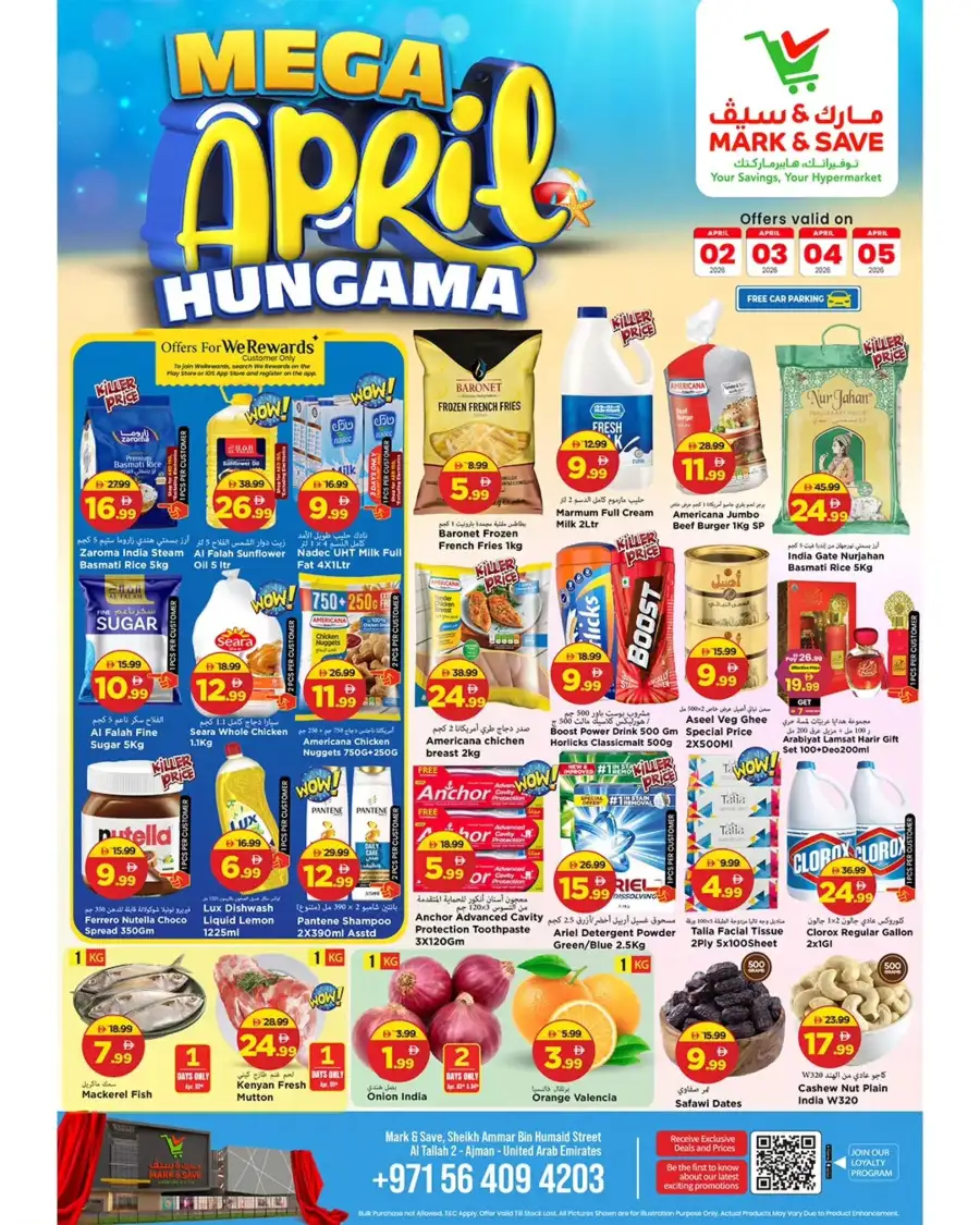 Mark & Save Ajman | Mega April Hungama Sale Offers & Grocery Deals