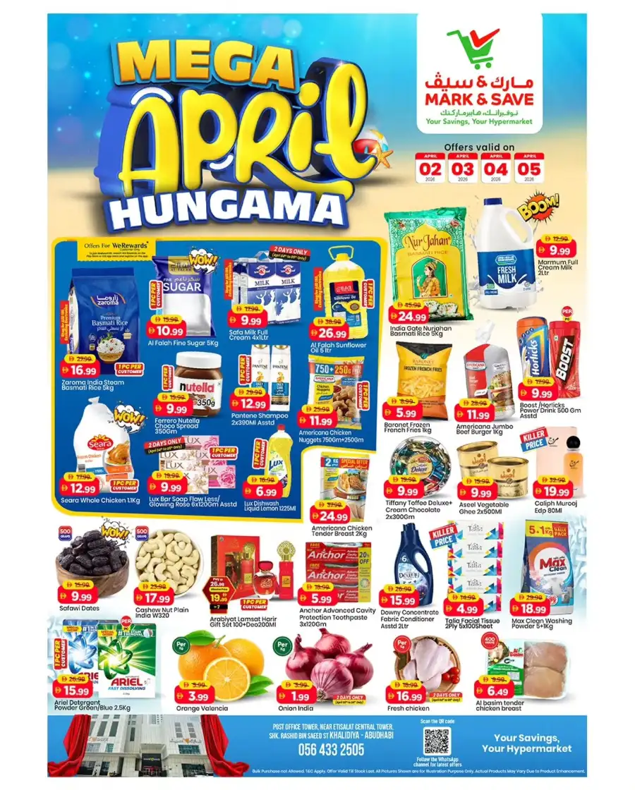 Mark & Save Abu Dhabi | Mega April Hungama Deals April 02-05 - Khalidiya
