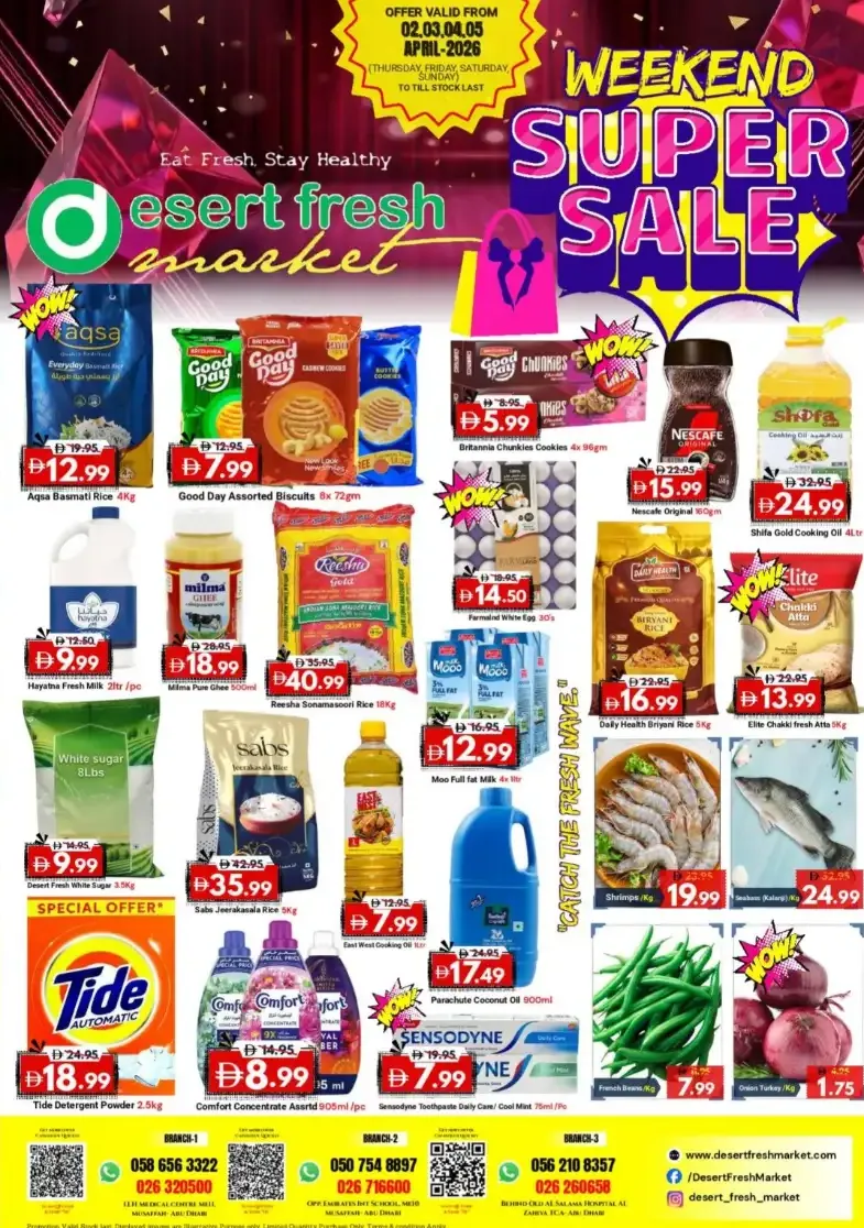 Desert Fresh Market Abu Dhabi | Weekend Super Sale April 2-5