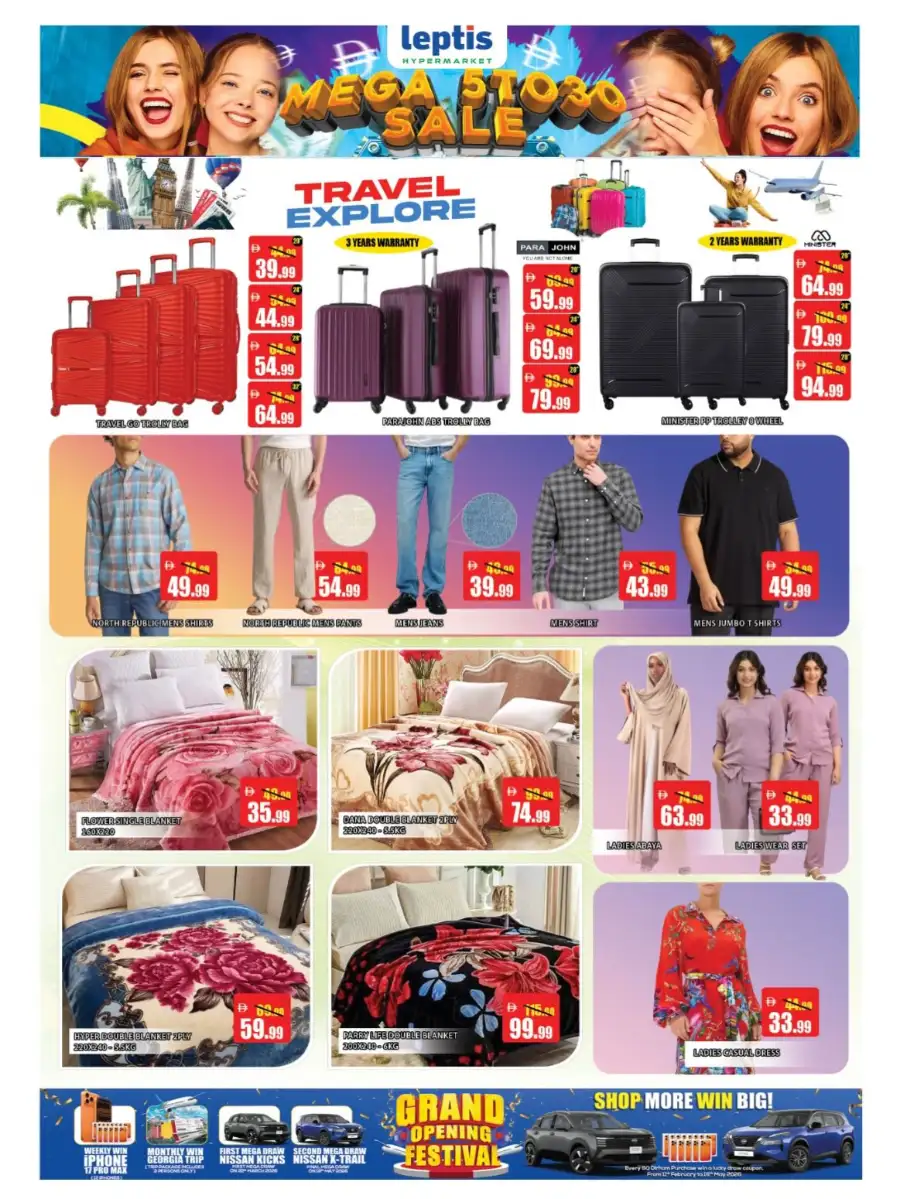 Leptis Hypermarket Al Ain | Mega 5 to 30 Sale & Grocery Offers