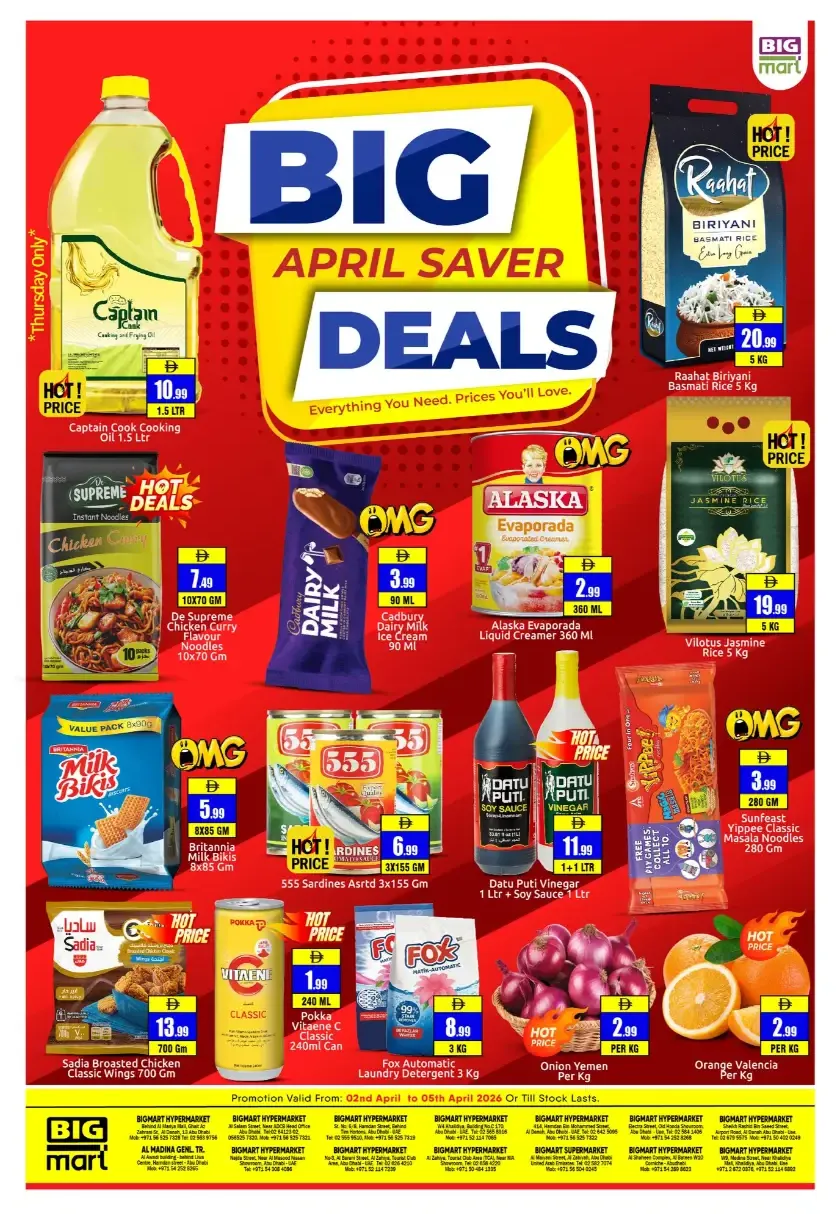 BIGmart Abu Dhabi April Saver Deals | Ends Sunday