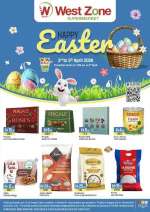 West Zone UAE Easter WOW Deals | Ends Sunday In West Zone Supermarket Dubai,Abu Dhabi,Sharjah / Ajman