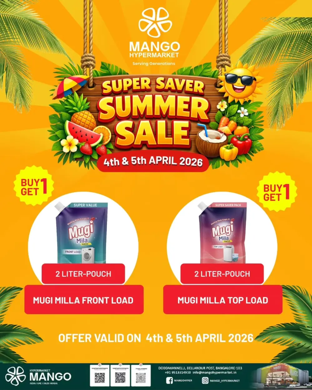Mango Hypermarket Bangalore Summer Sale | Ends Sunday