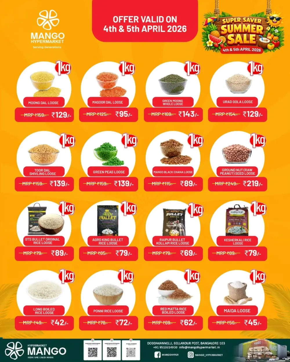 Mango Hypermarket Bangalore Summer Sale | Ends Sunday