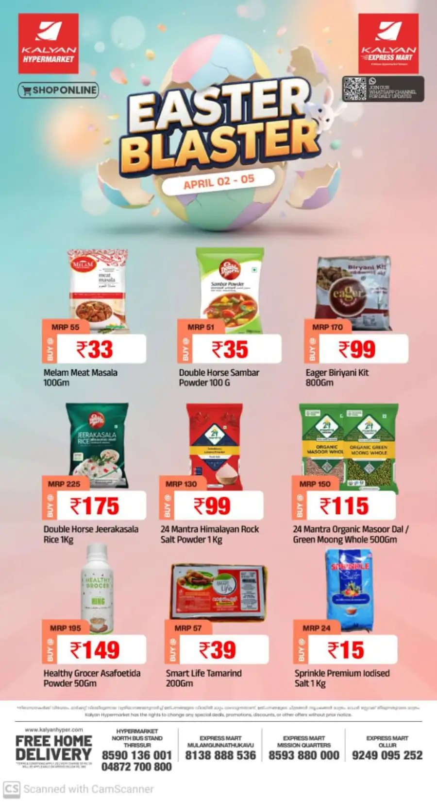 Kalyan Hypermarket Thrissur Easter Blaster | Ends 05 April