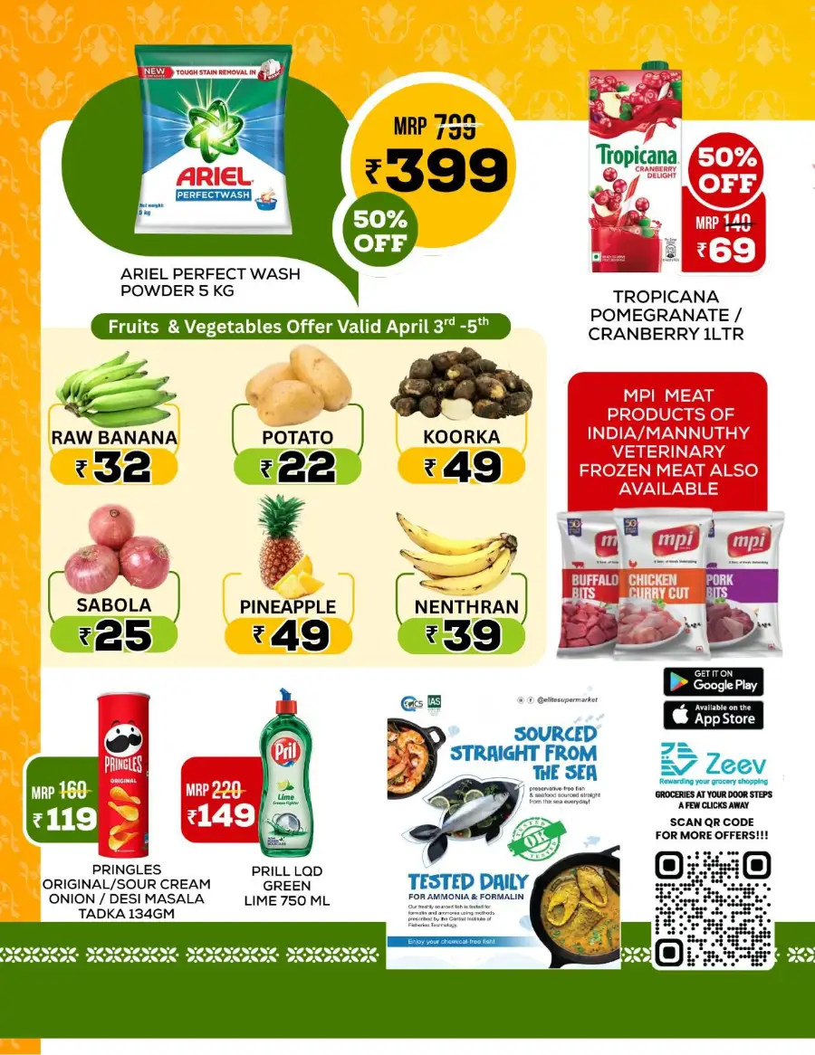 Elite Supermarket Angamaly & Thrissur | Easter Vishu Bonanza 100% Cashback