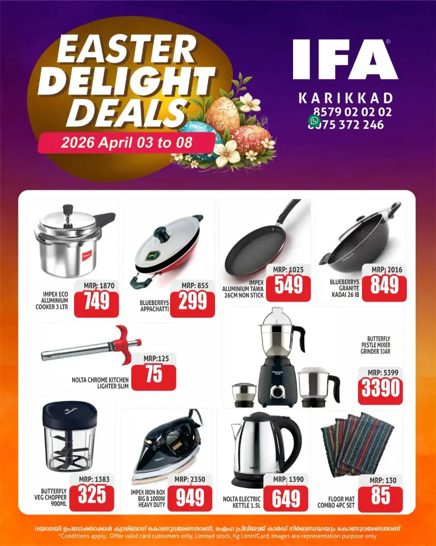 IFA Karikkad | Easter Delight Deals 2026 - Grocery Offers & Discounts