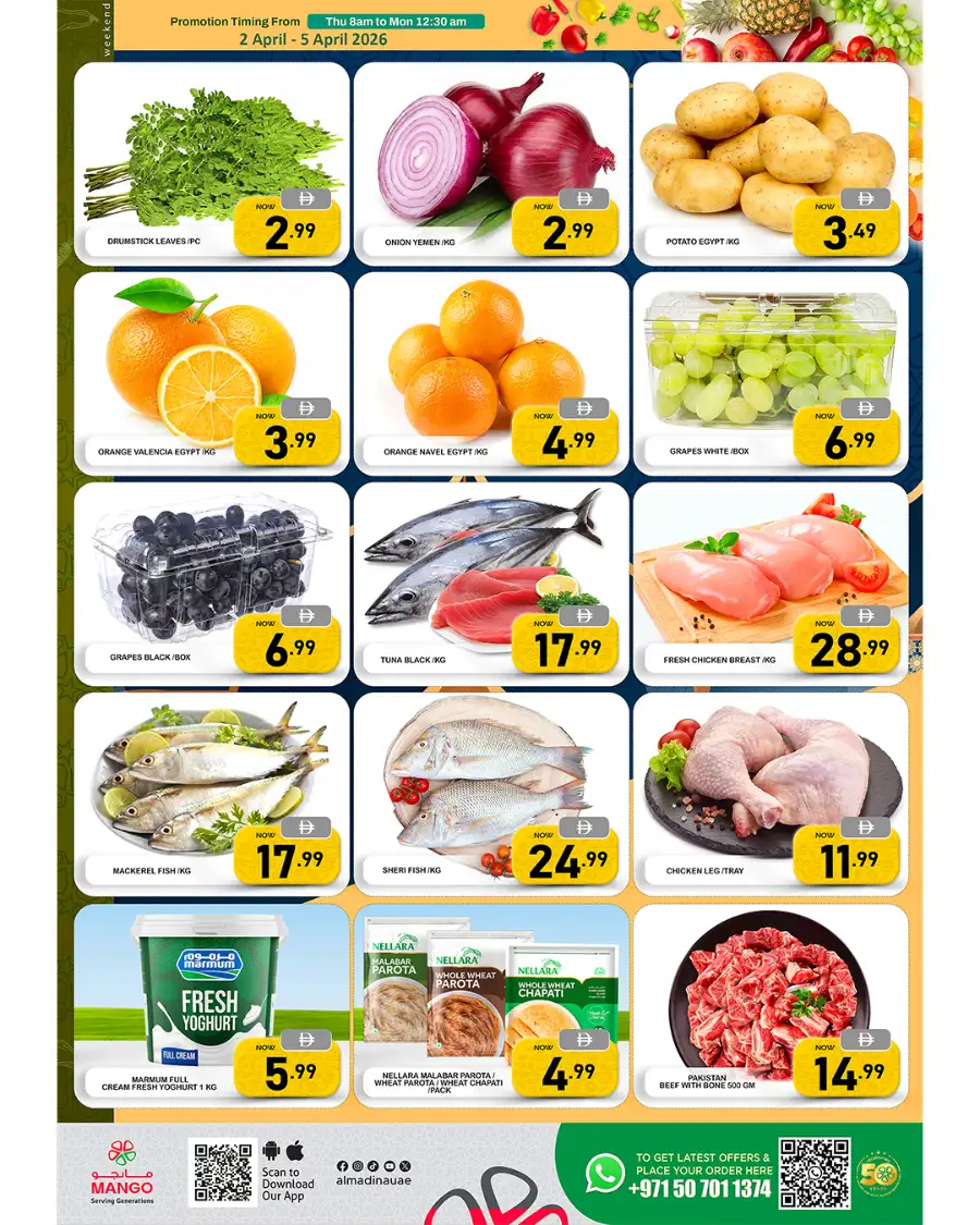 Mango Market Sharjah | Weekend Big Save Grocery Offers April 2-5 2026