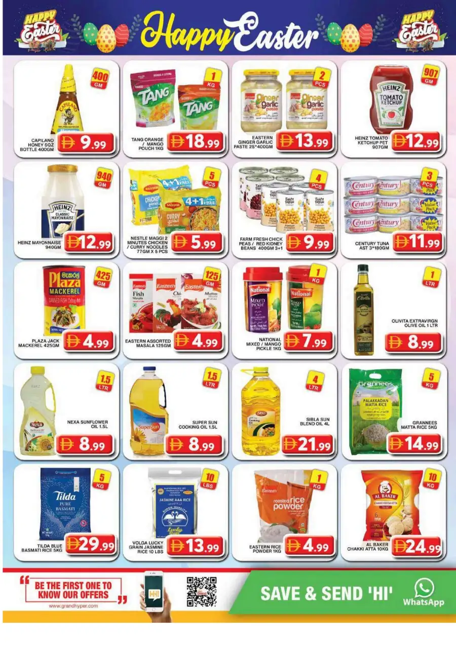 Grand Hyper Al Khail Mall Dubai | Easter Supermarket Offers & Grocery Deals April 2-5